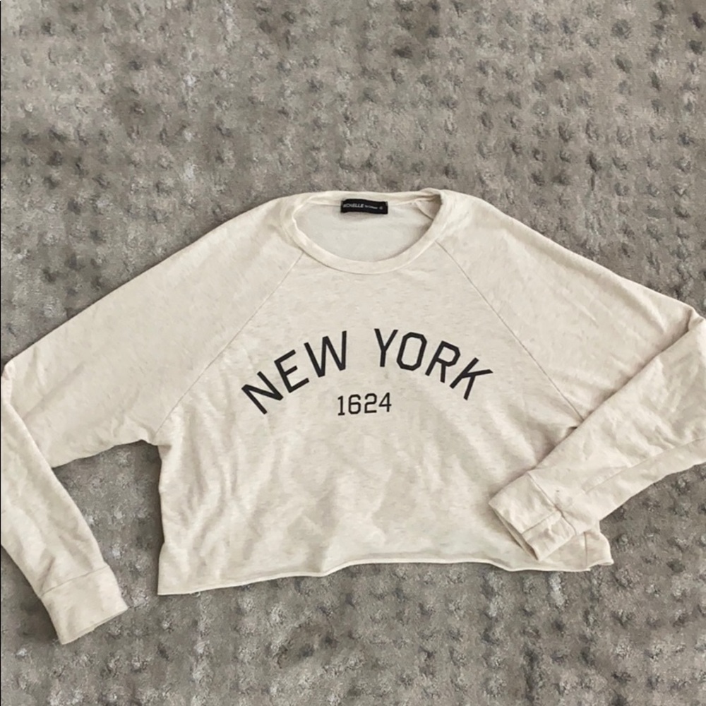 Michelle by Comune NY Sweatshirt Crop Top